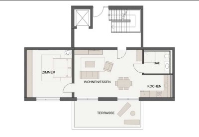 Barrierefreie 2-Zimmer Wohnung mit Terrasse in AA-Hofen