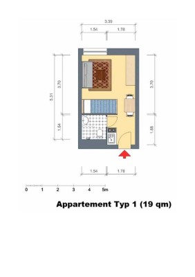 Ruhige, helle Appartements / 4 km bis Mensa II / 7 km zum Schloss / 3 km bis BAB