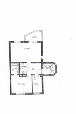 2-Zimmer-Wohnung in Meerbusch-Osterath mit Balkon, Gäste-WC, Bad en Suite