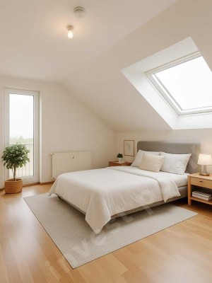 Lichtverwöhnte DG-Wohnung mit Balkon & Garage – entspannt über den Dächern leben, clever investieren