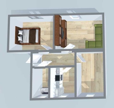 Gemuetliche 3-Raum-Wohnung in Reichshof