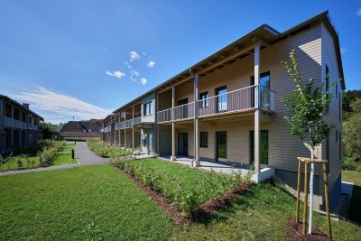 PROVISIONSFREI - ERSTBEZUG - wunderschöne Gartenwohnung in ruhiger Lage mit tollem Ausblick - geförderte Miete - 3 Zimmer