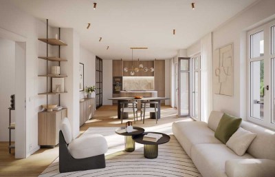 MENTERSCHWAIGE - ELEGANTE VIER-ZIMMER-WOHNUNG IN SCHÖNER LAGE - IM BAU