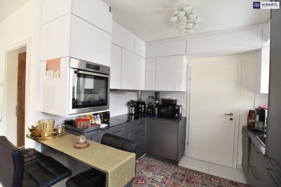 Grünoase mit Panoramablick: 3-Zimmer-Wohnung mit Süd/West-Dachterrasse und hochwertiger Nolte-Küche - Backofen auf Augenhöhe inklusive!