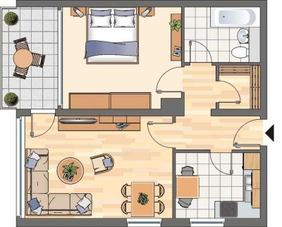 Demnächst frei! 2-Zimmer-Wohnung in Unna Süd
