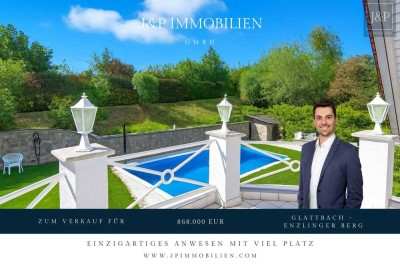 Großes Anwesen im Villenviertel von Glattbach. Gehobener Lebensstil in Waldrandnähe