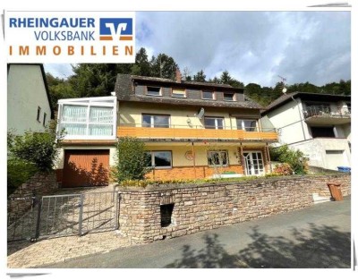 ** Lorch am Rhein: Großes Einfamilienhaus (8 Zimmer) in unverbaubarer Blicklage **