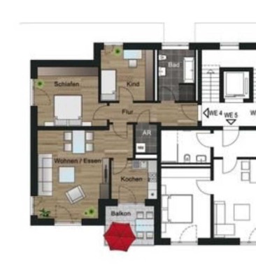 Schöne 3-Zimmer-Wohnung zur Miete in Lostau