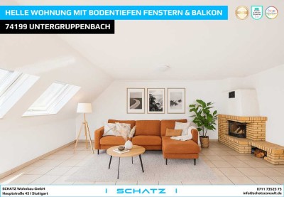Helle Wohnung mit Kamin, bodentiefen Fenstern und Burgblick I Balkon, Tiefgarage,...