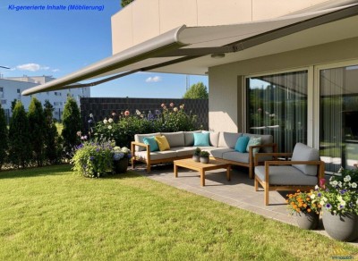 Traumhafte 3-Zimmer Gartenwohnung in Linz Pichling | 80 m2 + 180 m2 Garten + 2 TG-Plätze | TOP Ausstattung
