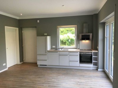 Klein, aber fein: Barrierefreie Neubauwohnung im Obstgarten direkt an der Elbe
