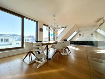 Penthouse der Superlative – Luxus, Design &amp; spektakuläre Dachterrasse mit Sauna