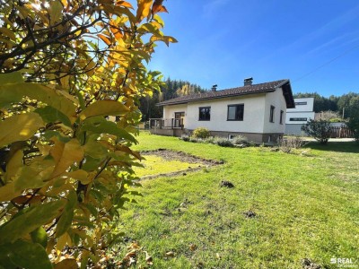 Bungalow in sonniger und ruhiger Naturlage am Stadtrand von Villach - großer Garten mit Baumbestand!