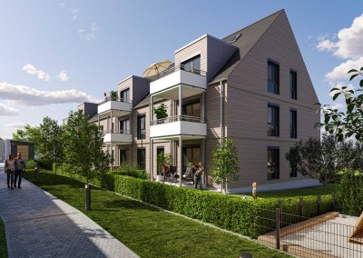 Bezugsfertig: 4-Zimmer-Erdgeschosswohnung mit großem Privatgarten