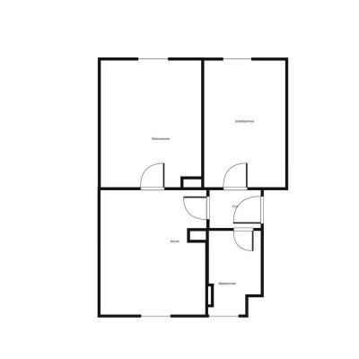 2-Zimmer-Wohnung für Paare / 2. OG links