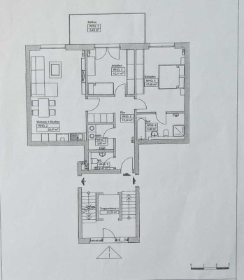 Helle und geräumige 3-Zimmer-Wohnung in Horn