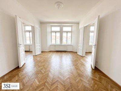 Elegante 4-Zimmer-Altbauwohnung mit Weitblick - in Top-Lage des 4. Bezirks beim Wiener Hauptbahnhof