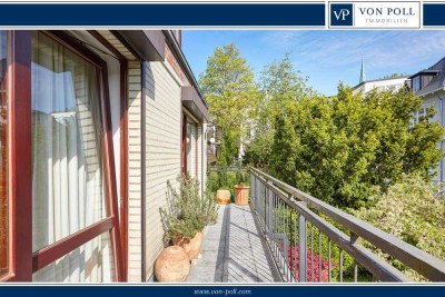 Mitten in Blankenese: 4 Zimmer, Stellplatz & zwei Balkone