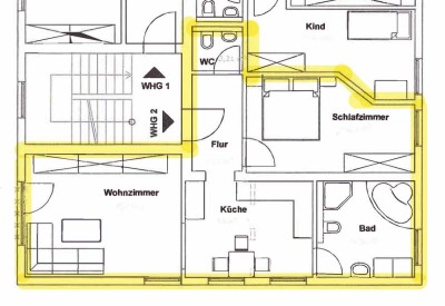 Schöne 2-Zimmer-Wohung in Sonneberg / Oberlind ab 01/2026