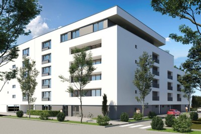 PROVISIONSFREI – Top-Erstbezug in Wels: Stilvolle Wohnung mit Balkon und Tiefgarage!