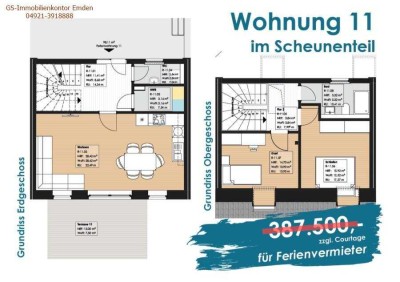 "Neuer Preis" Ferienwohnung "Gulfhof Rysum" im Schatten der Mühle „Wohnung Nr.11“ inkl. Mietgarantie