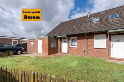 Gepflegte Doppelhaushälfte mit Garage und überdachter Terrasse im Ferienpark Berum!