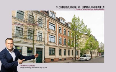 Charmante 3-Zimmer-Wohnung mit sonnigem Balkon in Markkleeberg