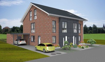 Willkommen in Ihrem Traumhaus! Doppelhaushälfte (Neubau KFW 40) in Rheine-Mesum mit PV-Anlage
