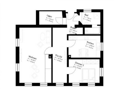 Erstbezug nach Sanierung: 3 Zimmer Erdgeschoss Wohnung mit eigenem Garten