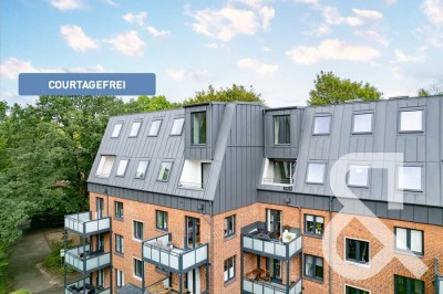 Neubau: Dachgeschoss-Maisonettewohnung in Winterhude