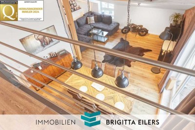 Ohne Käuferprovision: Individuelle Dachgeschosswohnung mit Aufzug, Galerie, Balkon und Wintergarten!