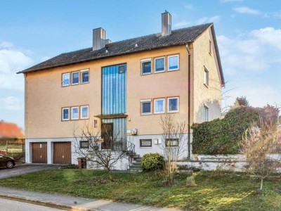 Gepflegte 5-Zimmer-Eigentumswohnung mit gemütlichem Garten in Wassertrüdingen - Obermögersheim