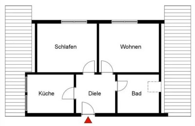 Attraktive 2-Zimmer-Dachgeschosswohnung in Oberndorf am Neckar