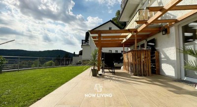 3-Zimmer Souterrain-Juwel mit Terrasse und bezauberndem Talpanorama