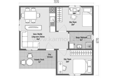 Stilvolle, gepflegte 2-Zimmer-Wohnung mit Einbauküche in Limburg an der Lahn