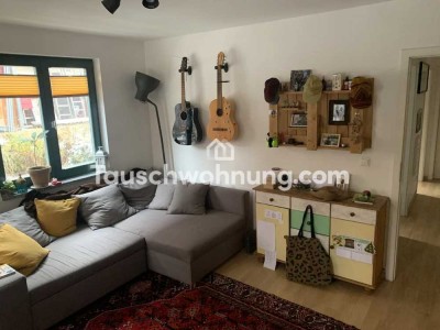 Tauschwohnung: Terassenwohnung Hinterhaus mit Gartenmitbenutzung im Hecht