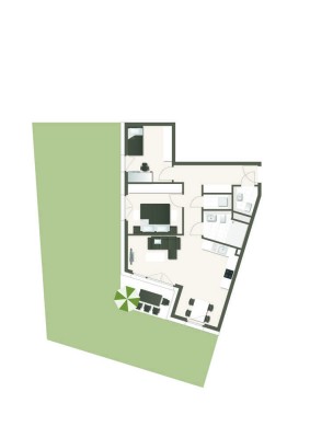 Wohntraum aus 3-Zimmern mit 105m² Garten! (04)