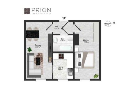 Klein, fein, voller Möglichkeiten: 2-Zi- Altbauwohnung mit Potenzial zur individuellen Gestaltung!