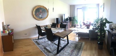 3- Zimmer Whg. zentrumsnah (75m2) inkl. Balkon und Tiefgaragenplatz; WG tauglich, teilw. möbliert. ab 01.11. frei verfügbar