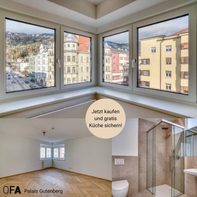 Erstbezug: 3 Zimmer Wohnung im idyllischen Saggen