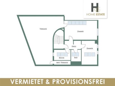 Kapitalanlage mit großer Dachterrasse und großem Potenzial