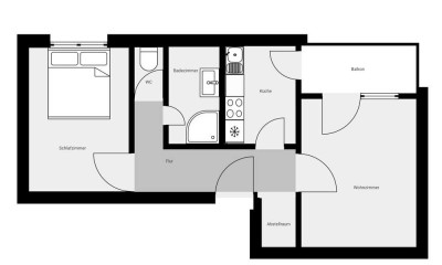 Schöne 2 1/2 Zimmerwohnung in 71540 Murrhardt zu vermieten