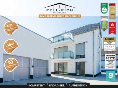 NEUWERTIG: Bezugsfreie und praktisch neue 3-Zimmer ETW inkl. 2 Stellplätzen in Waghäusel-Kirrlach