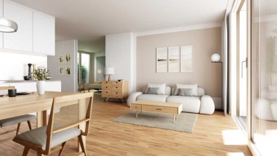 Erstbezug: Geräumige 2-Zimmer-Wohnung