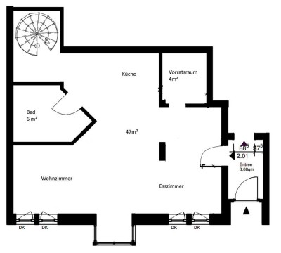 Moderne3-Zimmer-Maisonette-Wohnung mit gehobener Innenausstattung in Düsseldorf