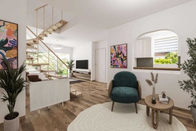 Wohlfühlhaus mit überdachter Terrasse, ausgebautem Spitzboden und Garage in Kirchweyhe