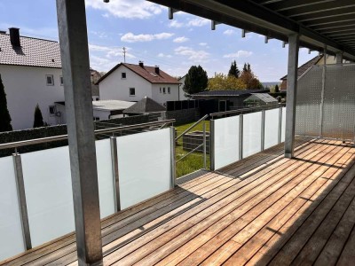 3-Zimmer-Wohnung mit Balkon und Garten in Jettingen-Scheppach
