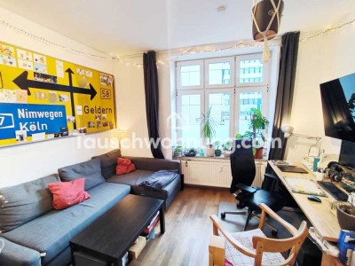 Tauschwohnung: Zentrale Altbauwohnung mit deckenhohen Fenstern und Parkett