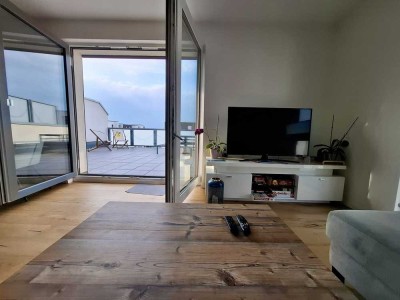 neuwertige, barrierefreie Penthouse-Wohnung mit riesiger Dachterrasse in Berghey 2, Braunschweig