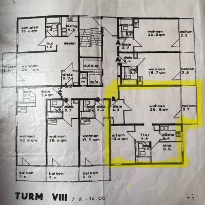 3-Zimmer Wohnung in Frankfurt Sachsenhausen-Süd